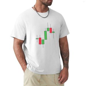 Polos Masculinos Stock Chart Velas Japonesas. Camiseta de negociação no mercado de câmbio curto e bonito manga camisetas masculinas