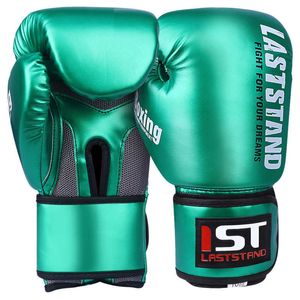 Guanti da boxe professionali in pelle PU Muay Thai Guantes De Boxeo Free Fight MMA Sandbag Training Guanto per uomo Donna HKD230718