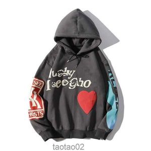 Tasarımcı CPFM Hoodie Kanyes Fashion Wests Lüks Kapüşonlu Ye ile Tekrar Doğmalı Mektup Baskı Hooded Pullover Gömlek Erkek ve Kadınlar Büyük Boy Kazak 218YQ