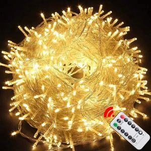 5M-100M Ghirlanda LED String Light Luci natalizie all'aperto per albero Giardino Street Festa di nozze Patio Decorazione di Capodanno