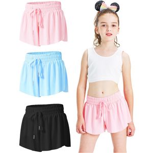 Pantaloncini da donna Ragazze Flowy 2 in 1 Gonna a farfalla con tasche Teen Girl Cheer for Dance School Wear Running Fitness Sleep 230718