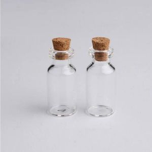 2ml Vials Clear Glass Bottles With Corks Mini Glass Bottle Wood Cap Empty Sample Jars Small 16x35x7mm HeightxDia Cute Craft Wish Bottle Huwn