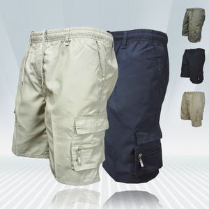 Herren-Shorts, Cargo-Seite, mehrere Taschen, locker, für Arbeit, Freizeit, Übergröße, Sommer, Outdoor, 230718