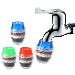 1pc New Home Tap Water Faucet Filter Pirifier 다층 미사 스트레이너 명확한 장치 청소기 절약 홈 부엌 욕실 액세서리