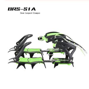 Klättringslöser brs 14 tänder ultralight claws crampons skor non slip cover is gripare utomhus skid snö grepp vandring 230717