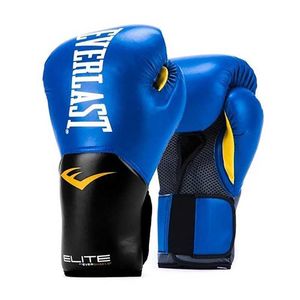 Luvas de boxe de treinamento de treinamento profissional estilo profissional 12 onças azul HKD230718