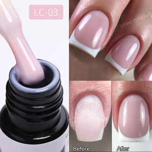 5ML Sturcture Hard Gel Quick Extension Unhas Gel Nail Art Rosa Branco Transparente UV Gel Unhas Forma Dedo Manicure Dicas Ferramentas