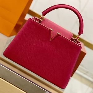 Mulheres das principais capucinas BB Designer Bolsas de ombro Bolsas de couro Aurillon Bolsas de couro Mini Bolsa Bolsa de luxo Capucinas Totes Moda Dame Bag M59440