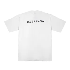 BLCG LENCIA Summer Foots High Street Hip-Hop в стиле 100% качество хлопка мужчин и женщин с рукавом свободные футболки негабаритные топы 23196