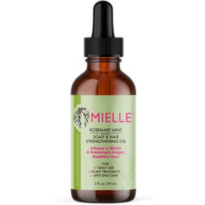 Olejek eteryczny Mielle Organics Rosemary Mint Sufting Siffing Oils do podzielonych końców i zapachu suchego skóry głowy