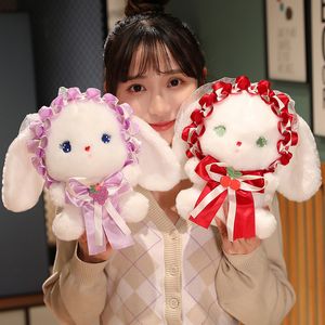 Lovely Lolita Rabbit Lace Cute Rabbit Fruit Ribbon Rabbit Stuffed toy Doll Rabbit Gift