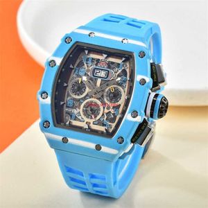 Multi-funzione Rrichdesmilles Orologi Orologi Orologi eleganti di marca Orologi da polso da polso meccanici Orologio automatico da uomo a 6 pin LSFBE