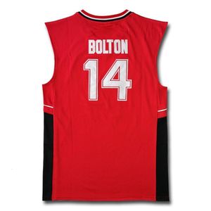 Outdoor Tshirts Zac Efron Troy Bolton East High School Wildcats nr 14 Red Retro Basketball Jersey Men Men Hafdere koszulki sportowe 230717