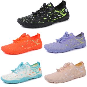 2023 Boa resiliência Casual Mesh Sapatos Wading Men Purple Black Moon Azul Branco laranja para todos os terrenos