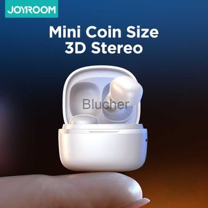 Hörlurar hörlurar joyroom mini tws bluetooth hörlurar vattentätt trådlöst bluetooth headset bluetooth 52 snabb anslutning mynt storlek kraft bas x0718