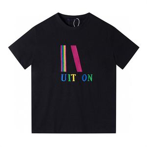 T-shirt da moda T-shirt masculina Designer de gola redonda Manga curta Pulôver feminino com estampa de letras Camisa casual Slim Fit T-shirt Street Wear Tamanho asiático S-XXL GH24
