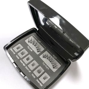 Falska ögonfransar 1Set Magnetic Natural Handmade med 23 Magnet Mink Full Strip Lash Tweezers Kit återanvändbara ögonmakeupverktyg 230617