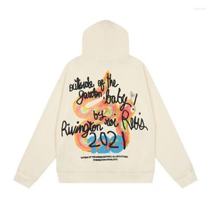 Men's Hoodies RRR123 Hoodie Men Apricot Woman 1:1 Version Heavy Fabric Puff Print RRR-123 Sweatshirts Hooded