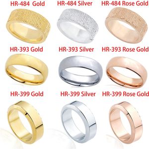 Pierścienie zespołowe dla kobiet projektantki Diamond Ring Titanium Biżuteria marka Jewellry232c