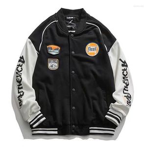 Herrenjacken ERENEJIAN Herrenmode Varsity Baseball Patchwork College Letterman Jacke Oberbekleidung Frühling Herbst Kleidung Tops