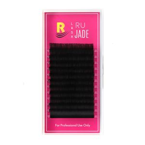 False Eyelashes Lashrujade 16 17 18 19 20mm Long Individual Extension Soft Faux Silk Mink Russian Volume Lash Supplies 230617