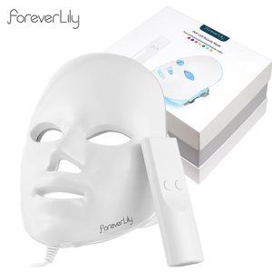 Ansiktsvårdsenheter Foreverlily presentförpackning 7 Färger LED Mask Pon Therapy Ljusare hudföryngring Acne Tools AntiWrinkle 230617