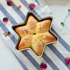 ベーキング型シェフは六角形の星のチーズベイクドトーストパンケーキ型家庭用ノンスティックパンオーブンスペシャル