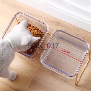 Tigelas para cães alimentadores Outros suprimentos para animais de estimação Tigela antiderrapante para gatos com suporte Tigela para água para gatos Tigelas para animais de estimação para cães e gatos Tigelas para alimentos de grande capacidade Proteção para alimentação de animais de estimação Cervical x071