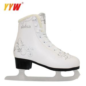 Pattini da ghiaccio Inverno Bambini per adulti Pelle Termica professionale Addensare Figura scarpe con pattini Confortevole taglia 2843 230717