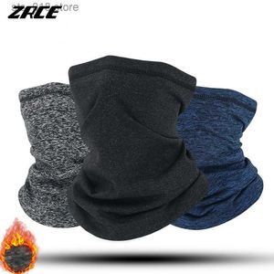 Bisiklet kapakları maskeler rüzgar geçirmez kış erkek eşarp boyun ısıtıcı tüp sihirli eşarp polar balaclava kayak maskesi motosikletler bisiklet kamp yürüyüş scarves t230718