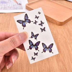 Small Flash Tatoo Waterproof Temporary Tattoo Sticker Butterfly Fake Tatto Leg Arm Hand Foot Clavicle Tatouage for Girl Women