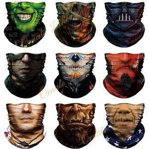 Radfahren Caps Masken Atmungsaktive Bandana Tube Buff Männer Wandern Radfahren Hals Wärmer Winddicht Sturmhaube Superheld Ski Maske Cosplay Maske Halloween sommer T230718