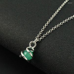 Ketten Halskette für Frauen VALORANT Halsketten Mann Cosplay Schmuck Hochwertiger Trend Grüner Ball Anhänger Modeliebhaber Geschenk Spiel