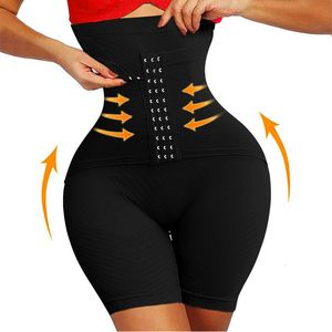 Pantaloncini modellanti per pancia in vita 5XL Push Up Butt Lifter Slim Body Shaper Mutandine contenitive per pancia ferma con ganci Shapewear Trainer a vita alta Coscia più sottile 230718