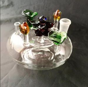 Color flower beds Hookah glass bongs accessories , Glass Smoking Pipes colorful mini multi-colors Hand Pipes Best Spoon glass Pipe