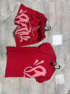 5AメンズシナワールドTシャツセット印刷されたショートティーシナワルドグラフィックティーTシャツとショーツヒップホップY2KシャツR5