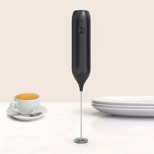 1pc, Portable Rechargeable Electric Milk Frother Foam Maker, Handheld Foamer, High Speeds Drink Mixer, Egg Beater,Coffee Frothing Wand