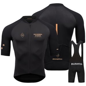 Cycling Jersey Sets Pas Normal Studios Men Summer Set PNS Bicycle Clothing Bike Wear Clothes Maillot Ropa Ciclismo RYZONING 230717