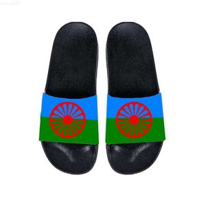 Chinelos Gypsy Custom Slides para Homens Chinelos Gipsy Proud Sandálias Estampadas Ao Ar Livre Antiderrapantes Sapatos de Praia L230718