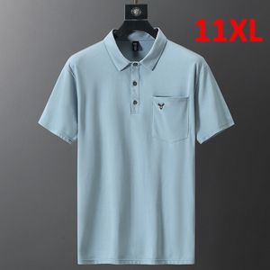 Mężczyzn Polos Plus Size Men Polo Shirt 10xl 11xl Summer Shirts Casual Fashion Tops Mens Big 230718