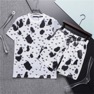 23ss Mens Designer Tracksuits verão praia shorts pulôver conjuntos de roupas esportivas letras imprimir atacadistas mulheres moda casual correndo t-shirt ternos de manga curta