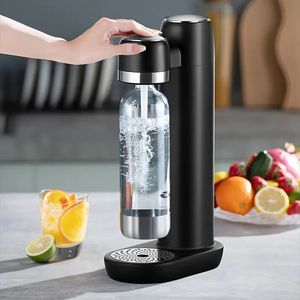 Soda Maker With 1L Carbonator Bottle Soda Maker Compatible With Any Screw-in 60L CO2 Carbonator (No Tank For Edible Gases)