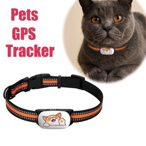 Andra hundförsörjningar 4G Pet Tracker GPS Locator Anti Lost Waterproect Find Device Remote Control Cat Collar Tracking for Dogs Cats 230719