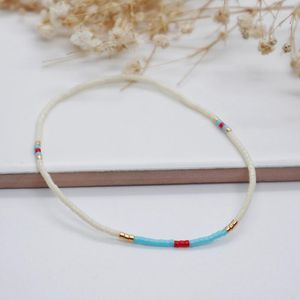 Chaves de pulsação ajustável Bracelets de semente de semente de pulseiras minúsculas contas de miçangas amizade de amizade minimalista de jóias cotidianas acessórios