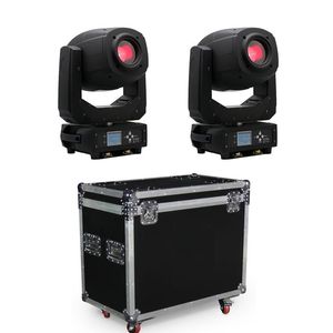 Stage lightings LED moving head light beam spot wash zoom 2 units with flight case packing217e