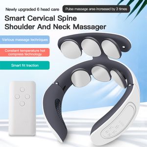 Other Massage Items Electric Heating Neck Massager TENS Pulse Back Cervical Spine Pain Relief electroestimulador EMS Kneading Acupuncture 230801