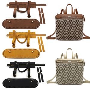 Bag Parts Accessories 6PCS/Set DIY Handmade Bag Set Accessories Parts Bags Bottom Lock Zipper Shoulder Bag Strap Hangbag Backpack For Women 230719