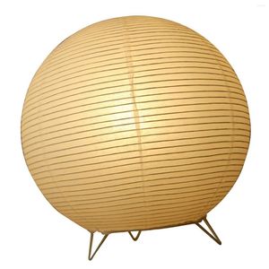 Table Lamps Japanese Style Paper Lantern Lamp Creative Nightstand Night Lighting Desk Light For Bedside Dresser Office Decoration