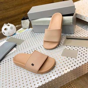 Top Quality Designer Slides Summer Men Slippers Bag Printing Leather Women Home Shoes Fashion Luxury Beach Sandals Size 36-45