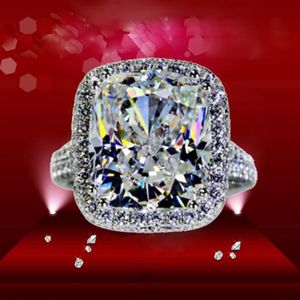 Luxury ForeverBeauty 8ct Cushion Cut Star Style Diamond Lady Rings for Party Ring305k